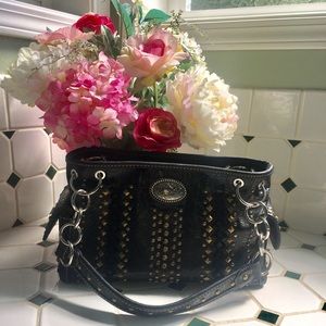 MW Conceal Carry Dark Brown Leather Purse